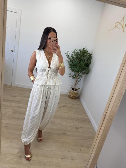 Conjunto Vichy Berrocal Beige [2]