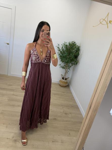 Vestido Fatema Granate [2]