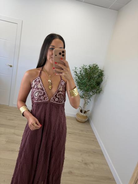 Vestido Fatema Granate