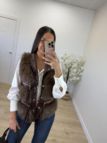 Chaleco Pelo Chocolate [3]