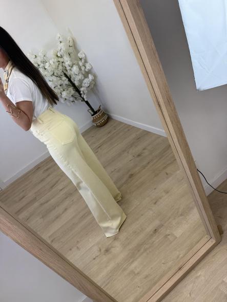 Jeans Recto Amarillo Pastel  [3]