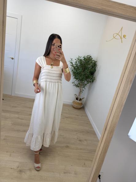 Vestido Relax Beige