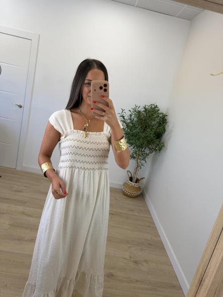 Vestido Relax Beige [1]