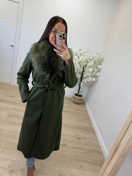 Abrigo Paño Pelo Kaki [4]