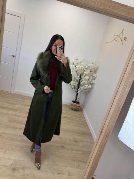 Abrigo Paño Pelo Kaki [3]