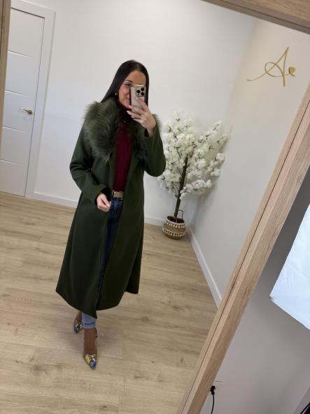 Abrigo Paño Pelo Kaki [2]