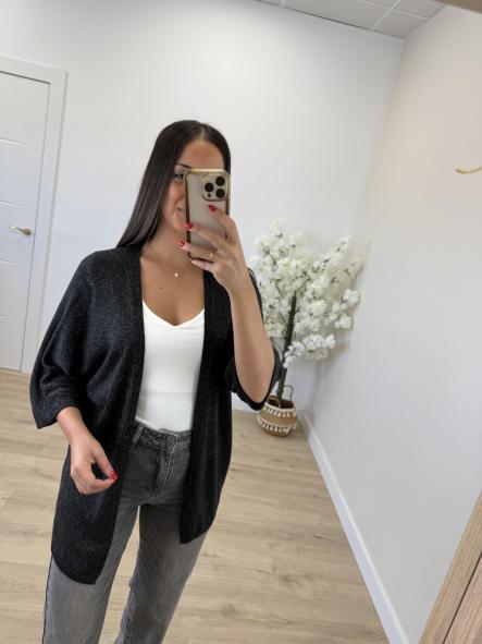 Kimono Negro Brillo