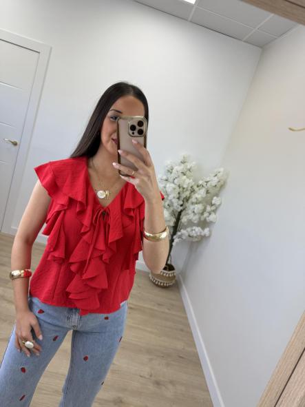 Top Volantes Rojo  [1]