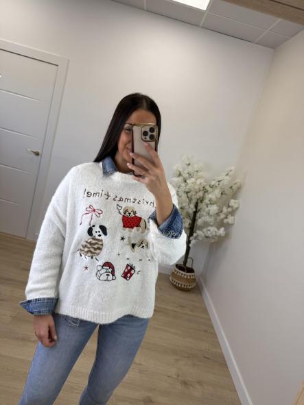 Jersey Christmas Blanco [1]