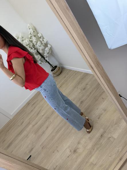 Top Volantes Rojo  [2]