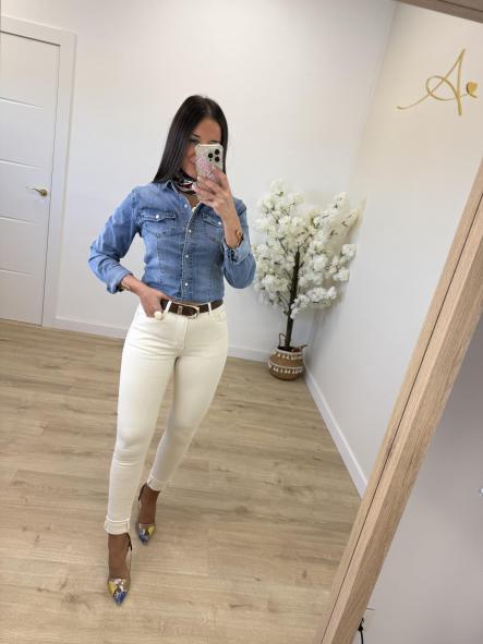 Jeans Skinny Etiqueta Roja Crudo Push Up [3]