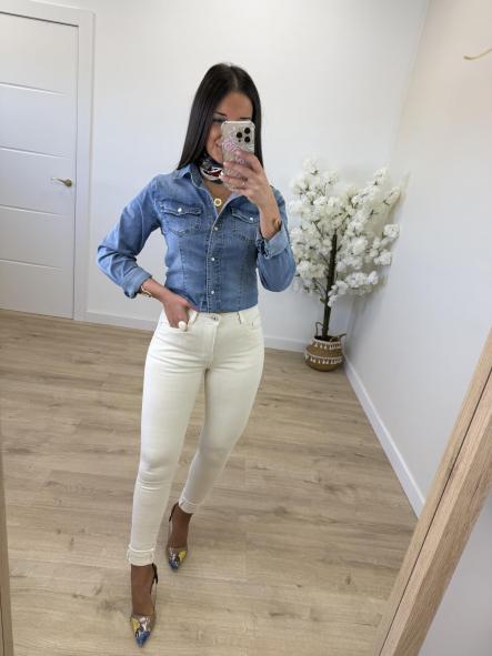 Jeans Skinny Etiqueta Roja Crudo Push Up [4]