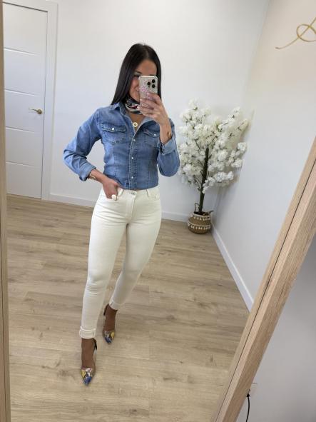 Jeans Skinny Etiqueta Roja Crudo Push Up [5]