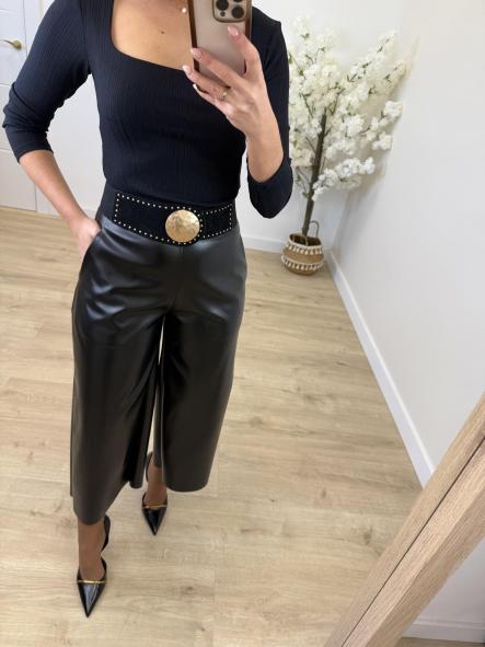 Pantalón Gabi Polipiel Negro [1]