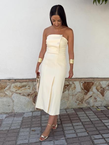 Vestido Eugenia Amarillo Pastel [5]