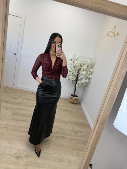 Falda Negra Polipiel [1]