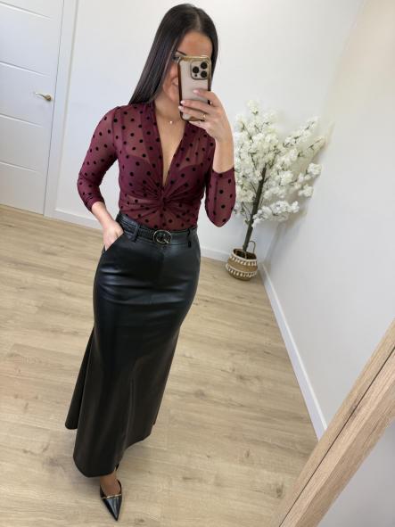 Falda Negra Polipiel [3]