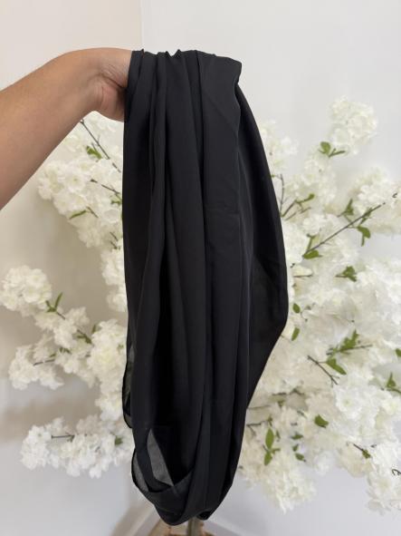 Fular Negro Seda