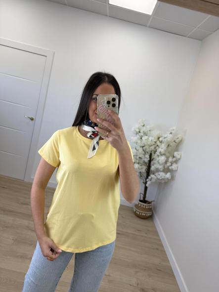 Camiseta Cuello Redondo Amarilla [1]