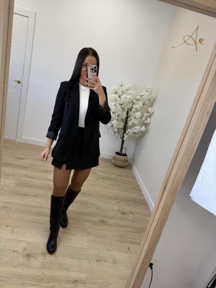 Falda/Pantalón Negra Glamour [4]