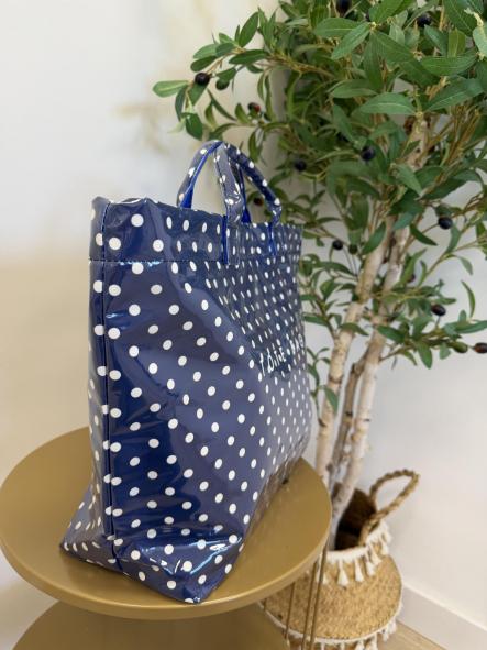 Tote Lunares Marino [1]