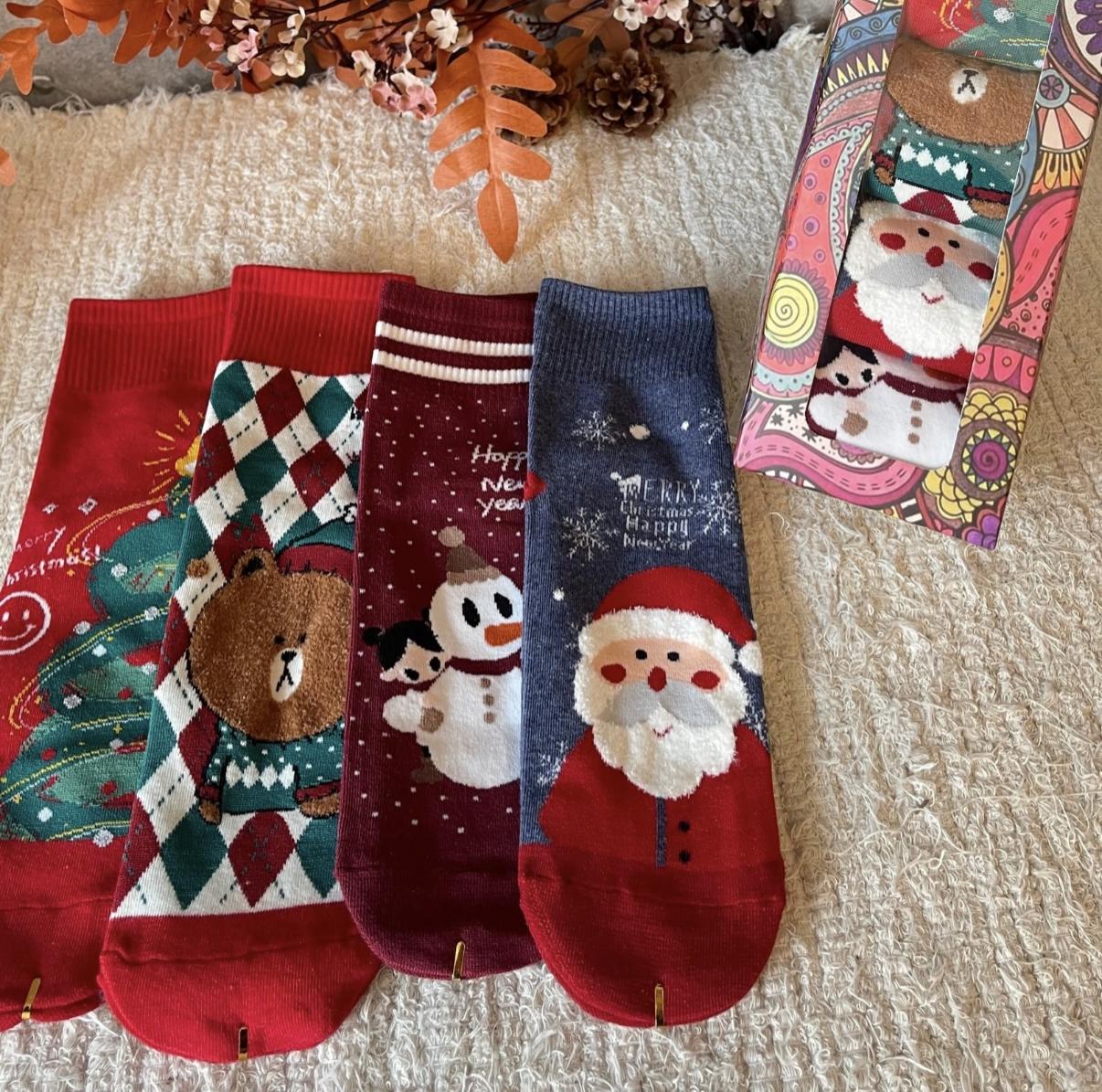 Calcetines Papá Noel Pack 4