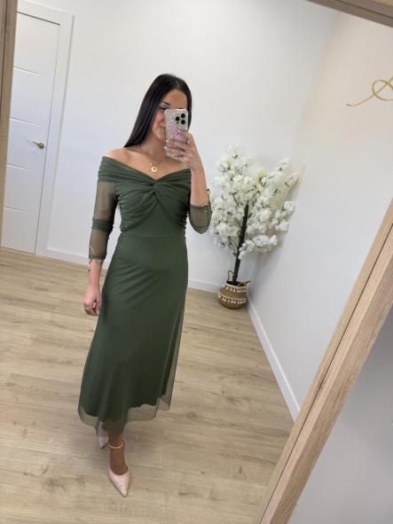 Vestido Regina Kaki [1]