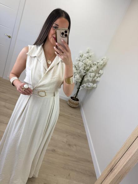 Vestido Carmina Beige  [3]