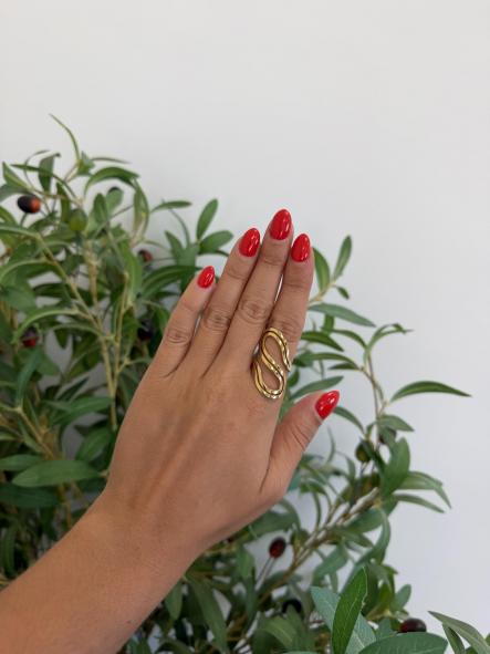 Anillo S Dorado