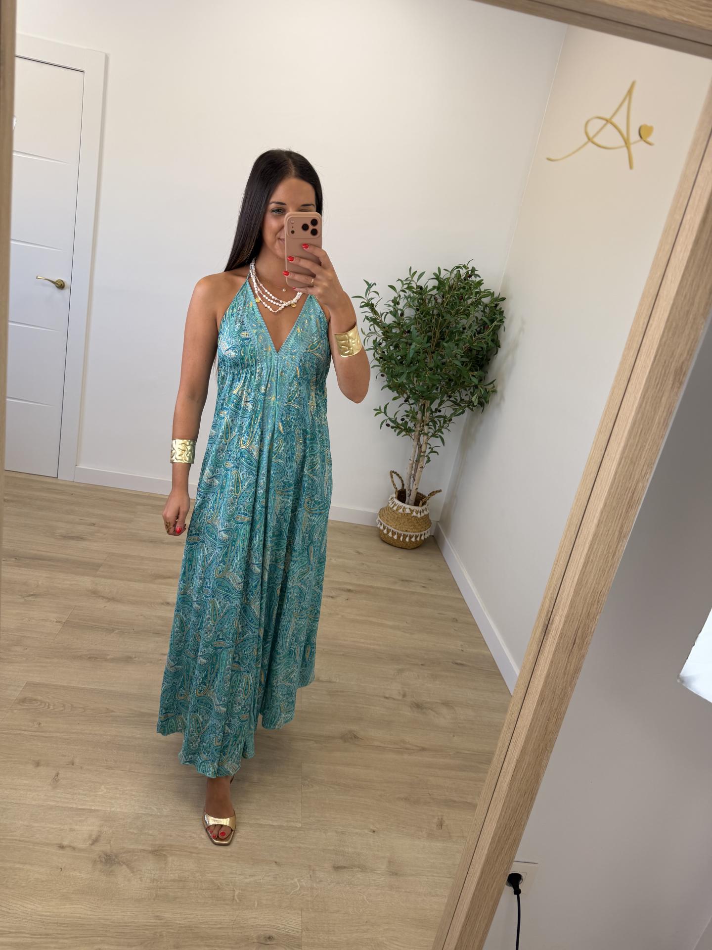 Vestido Marrakech Turquesa