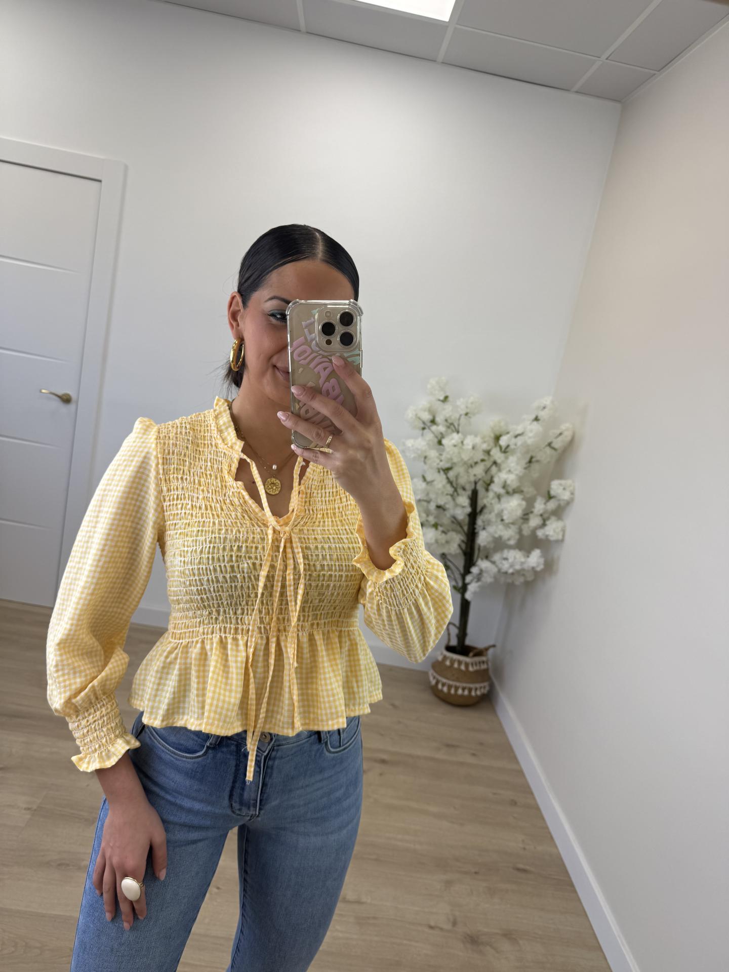 Camisa Vichy Amarilla