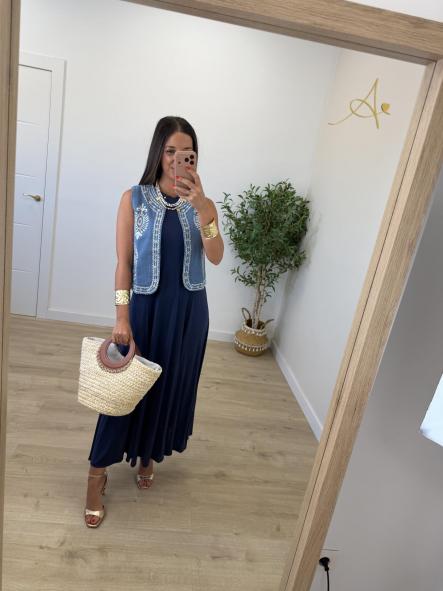 Chaleco Denim Bordado [1]