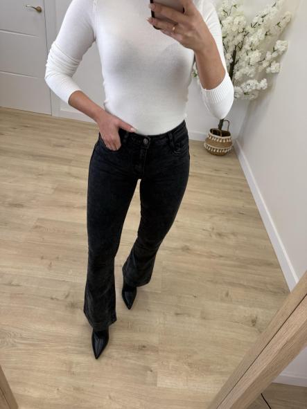 Jeans Campana Gris Oscuro [7]