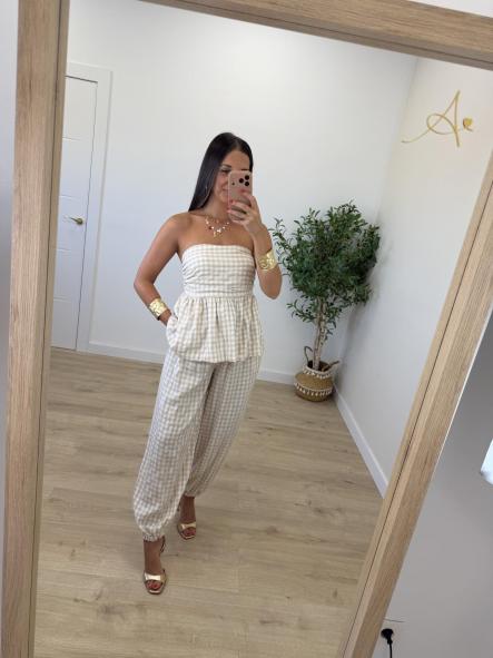 Conjunto Ana Vichy Beige