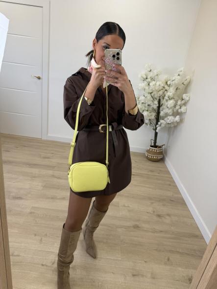 Bandolera 100% Piel Lima Limón [1]