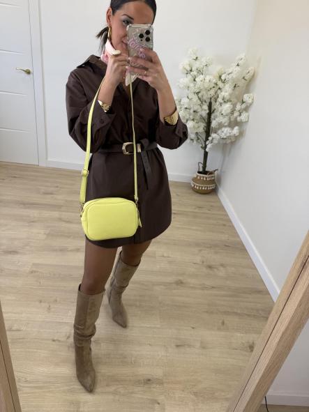 Vestido Camisero Chocolate [6]