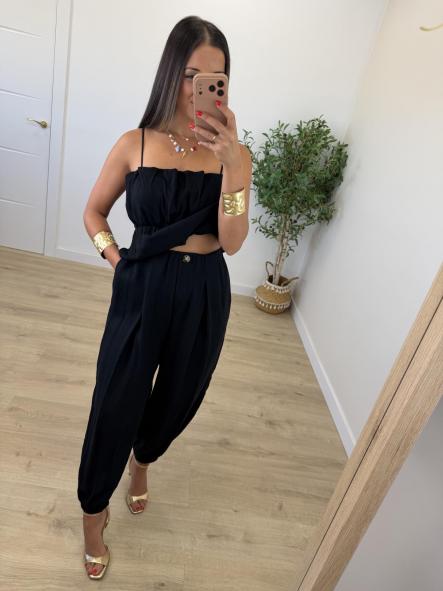 Pantalón Bombacho Negro Claudia [0]