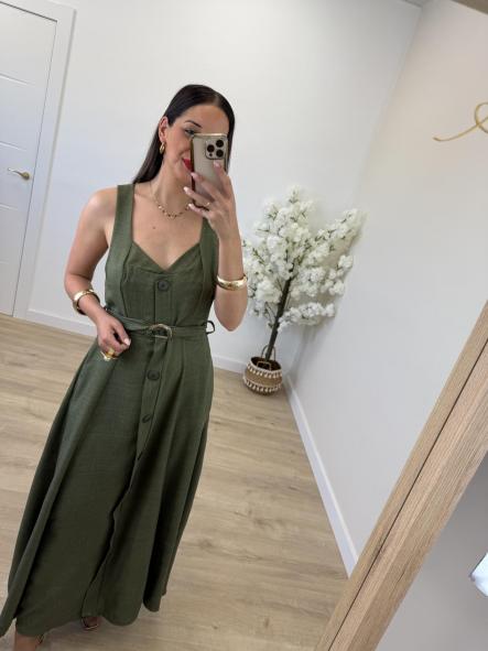 Vestido Thali Kaki
