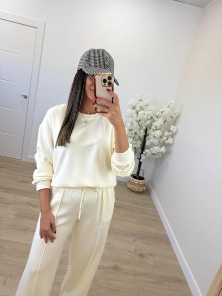 Sudadera Beige Cómoda [0]