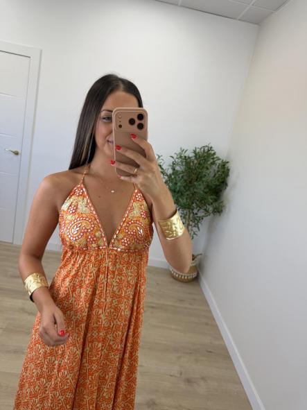 Vestido Espejos Naranja [1]