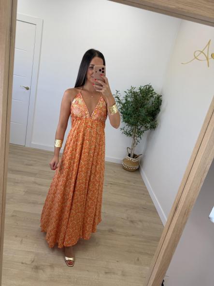 Vestido Espejos Naranja [2]