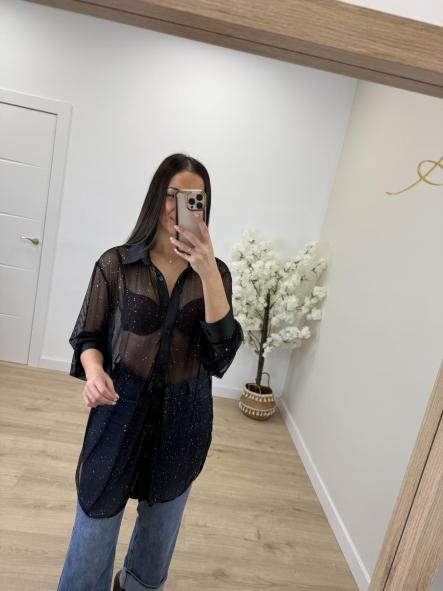 Camisa Destellos Negra [1]