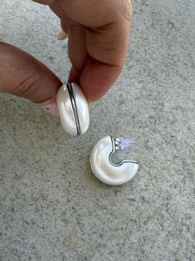 Arete Perla y Plata