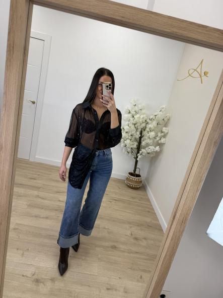 Camisa Destellos Negra [3]