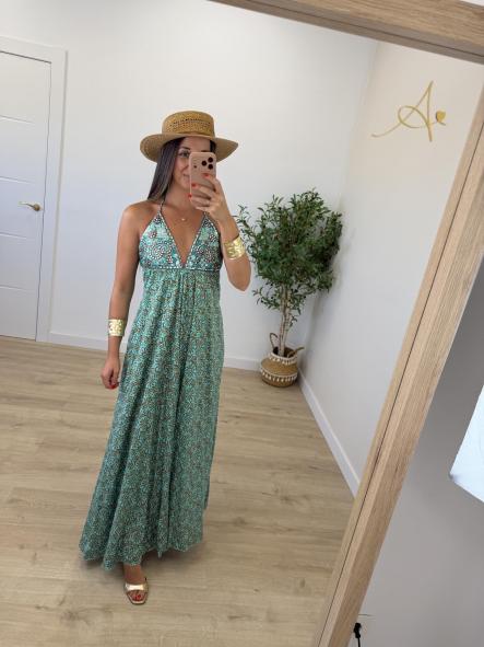 Vestido Espejos Turquesa [1]