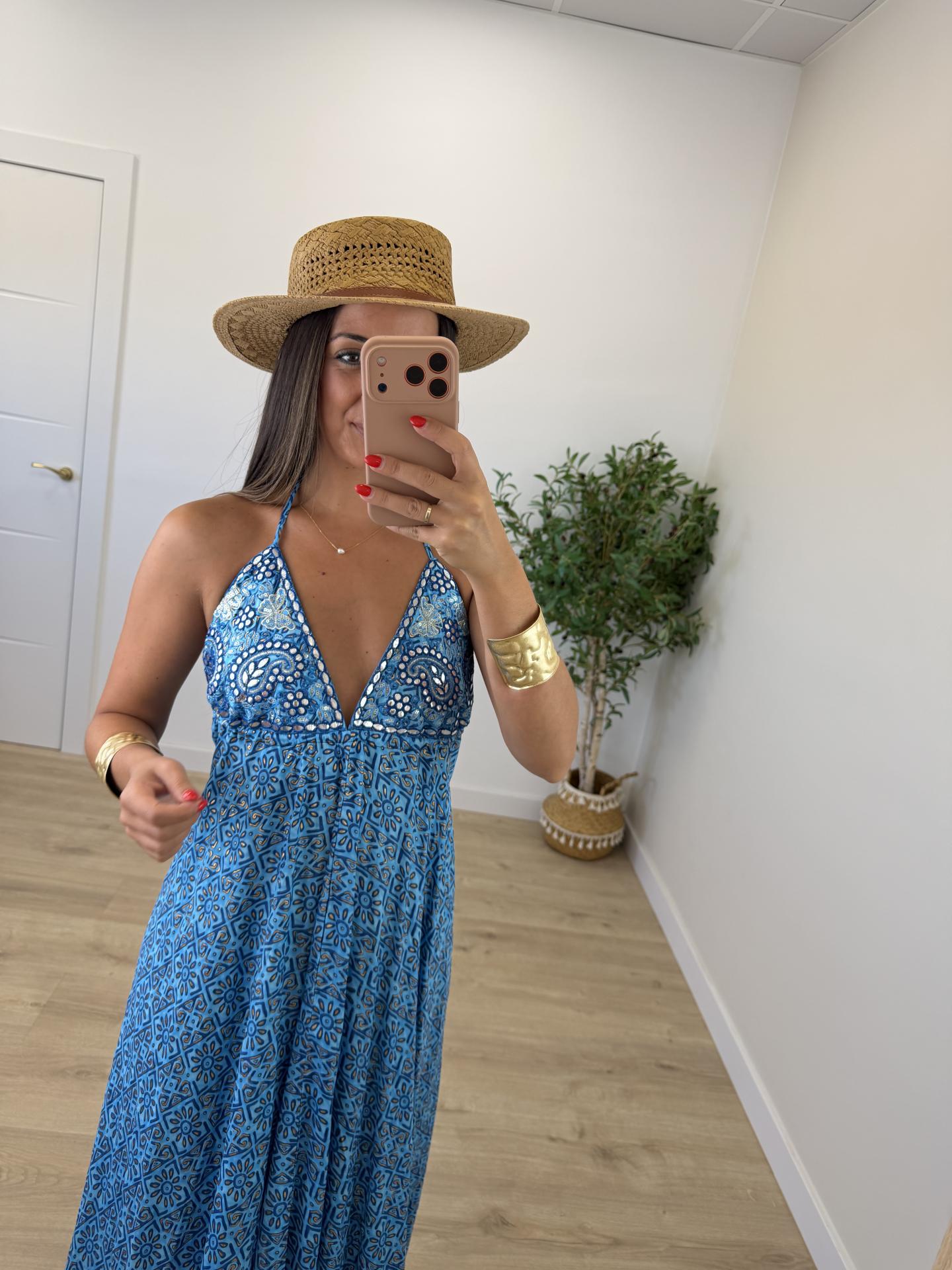 Vestido Espejos Azul