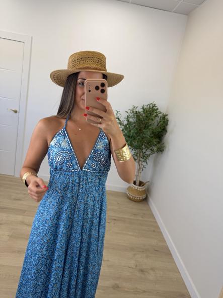 Vestido Espejos Azul [0]