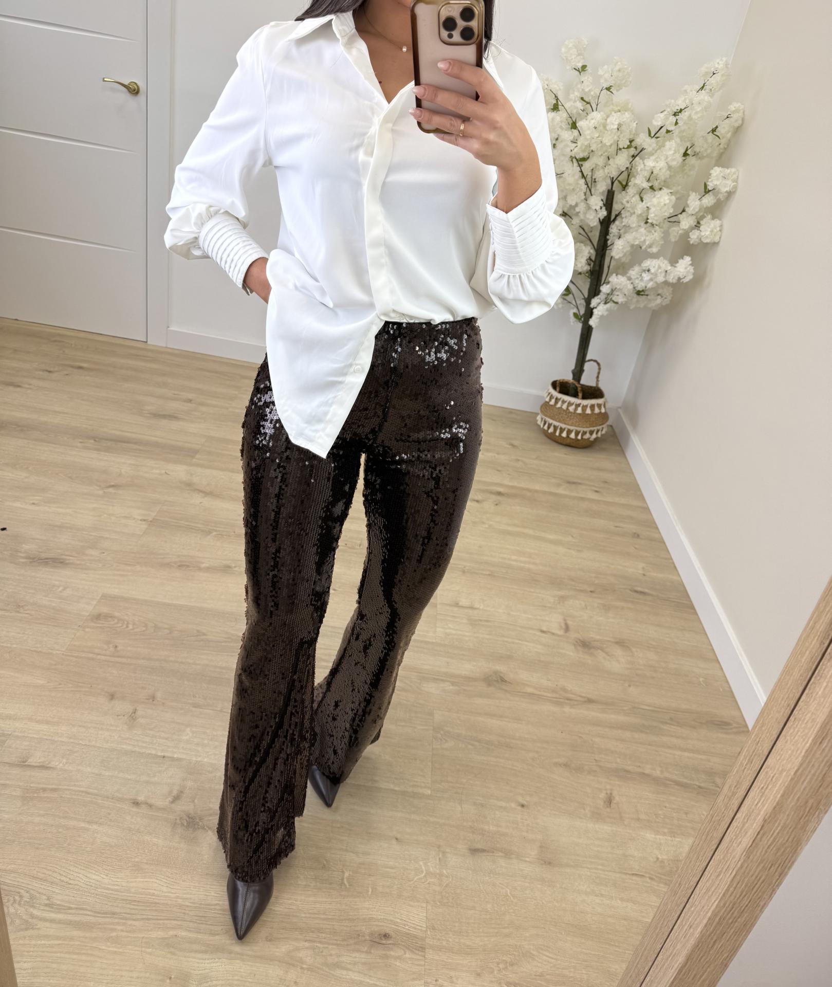 Pantalón Chocolate Lentejuela