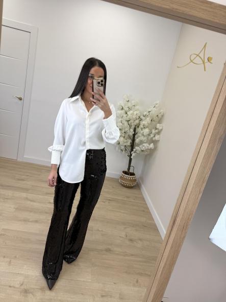 Pantalón Negro Lentejuela  [1]