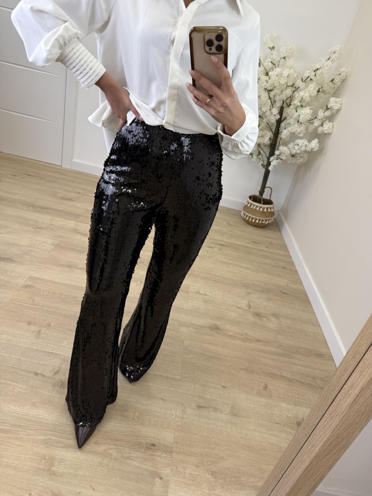 Pantalón Negro Lentejuela